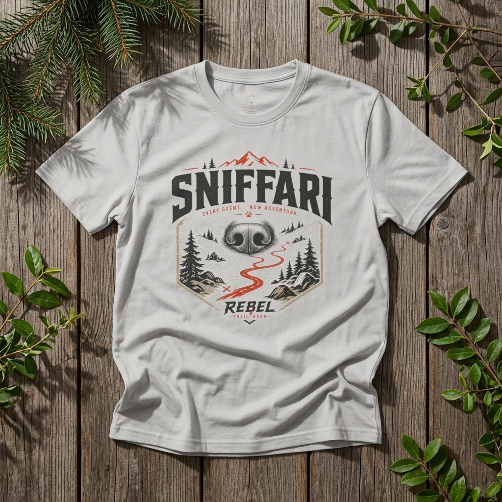 "Sniffari Adventure Nose" - Rebel Trail Gear T-Shirt