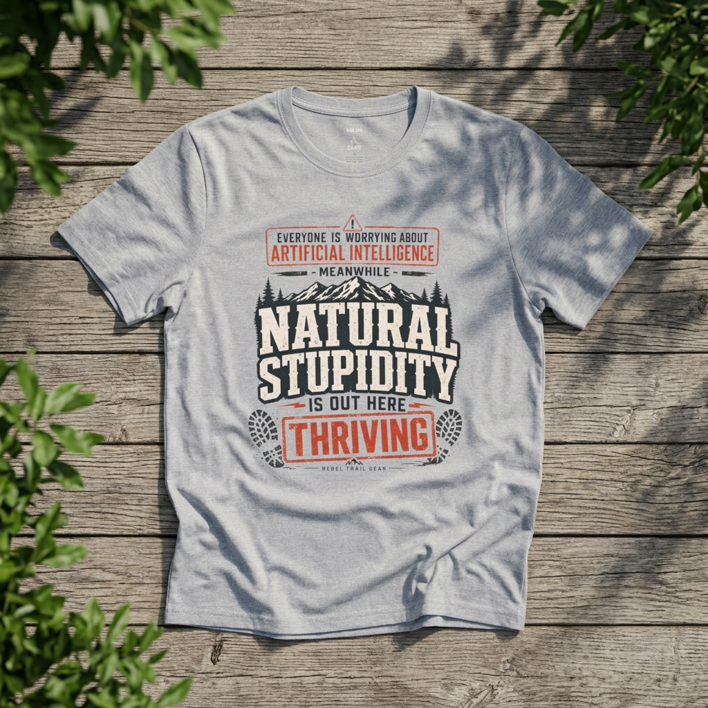 "Natural Stupidity" - Rebel Trail Gear T-Shirt