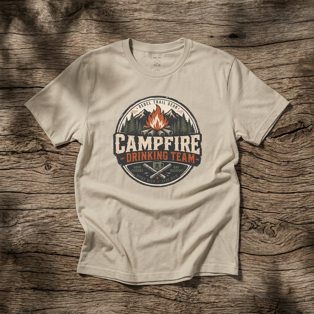 "Campfire Drinking Team" - Rebel Trail Gear T-Shirt