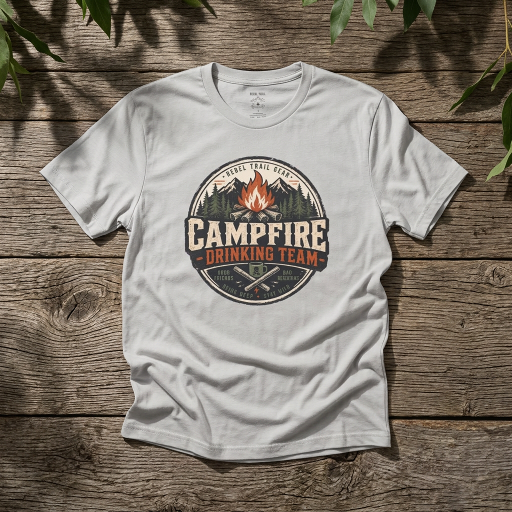 "Campfire Drinking Team" - Rebel Trail Gear T-Shirt