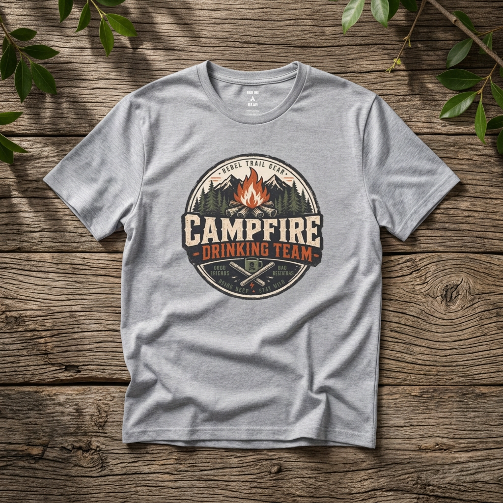 "Campfire Drinking Team" - Rebel Trail Gear T-Shirt