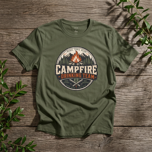 "Campfire Drinking Team" - Rebel Trail Gear T-Shirt