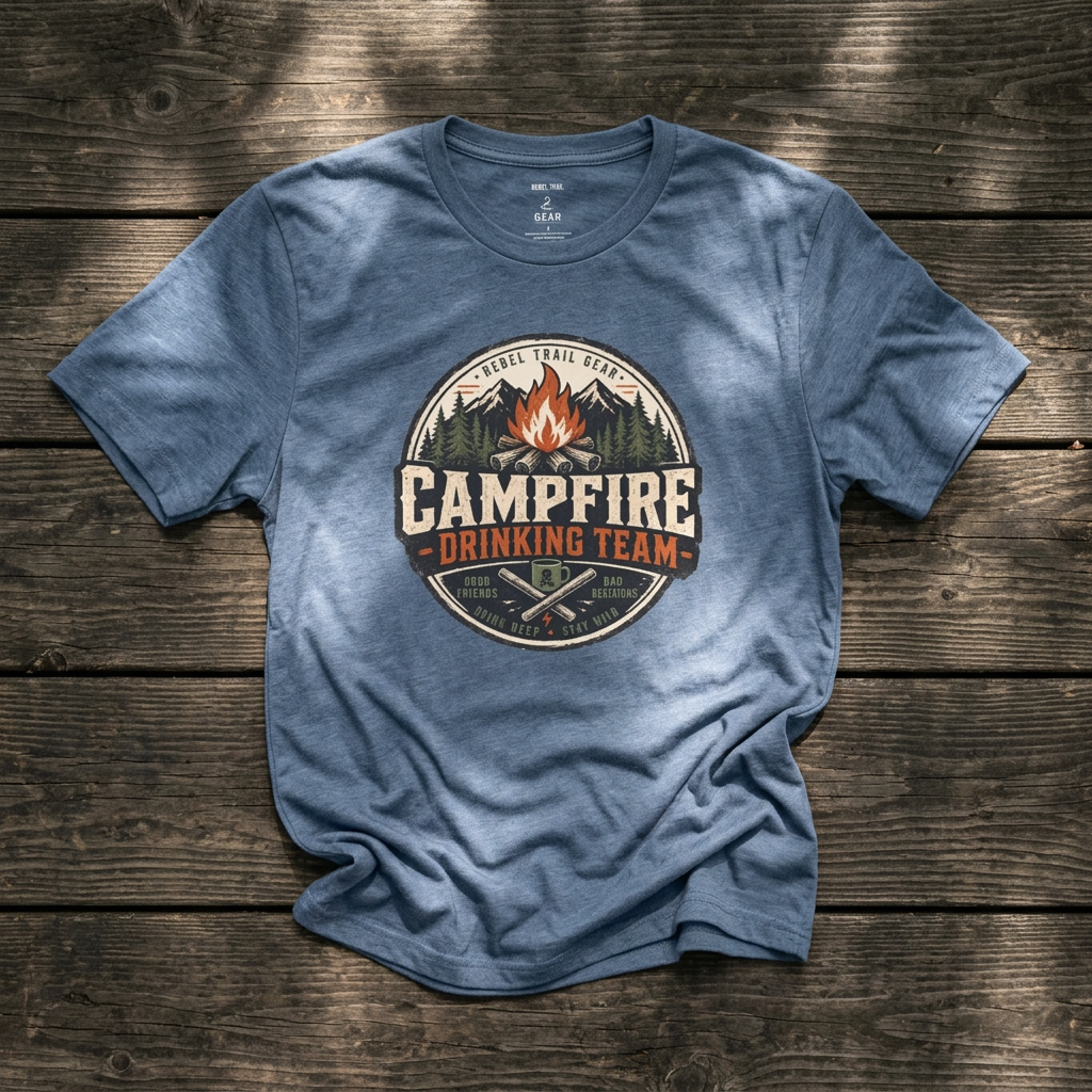 "Campfire Drinking Team" - Rebel Trail Gear T-Shirt