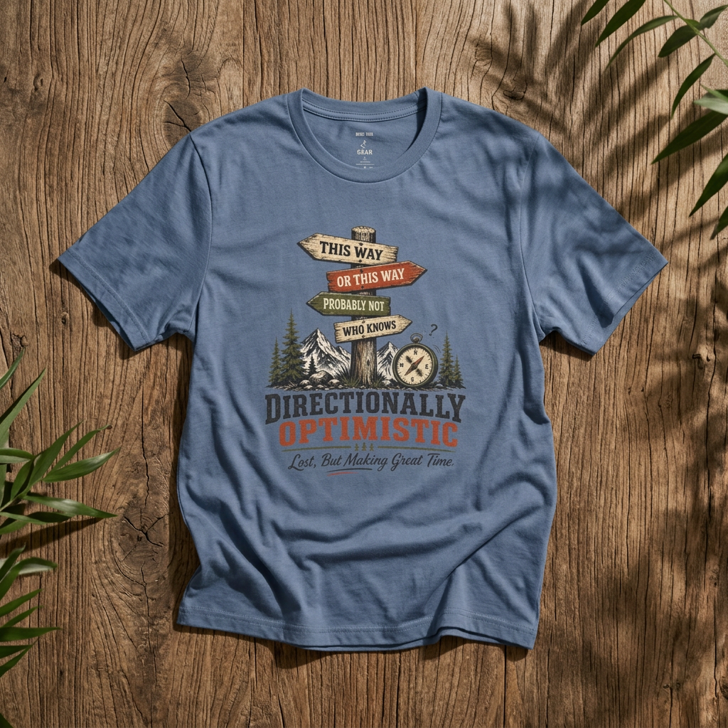 "Directionally Optimistic" - Rebel Trail Gear T-Shirt