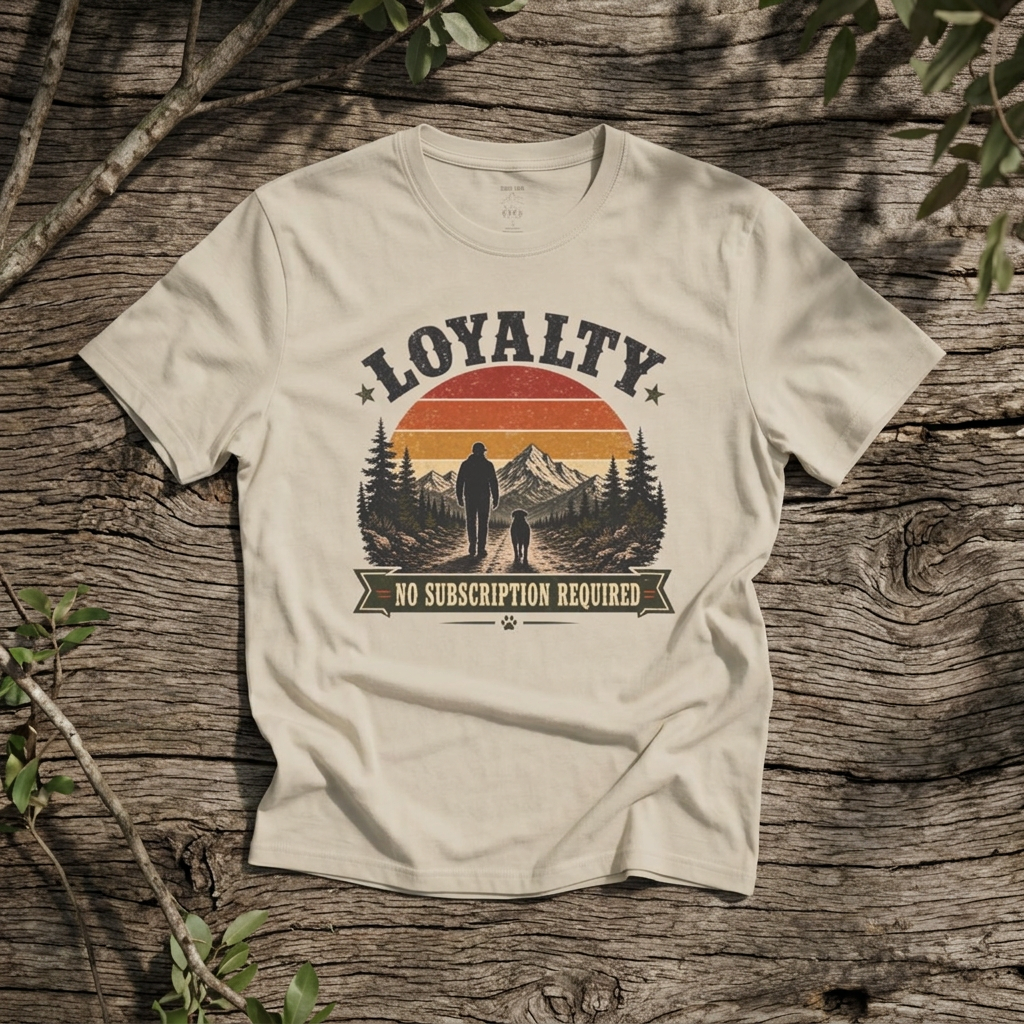 "Loyalty: No Subscription Required" - Rebel Trail Gear T-Shirt
