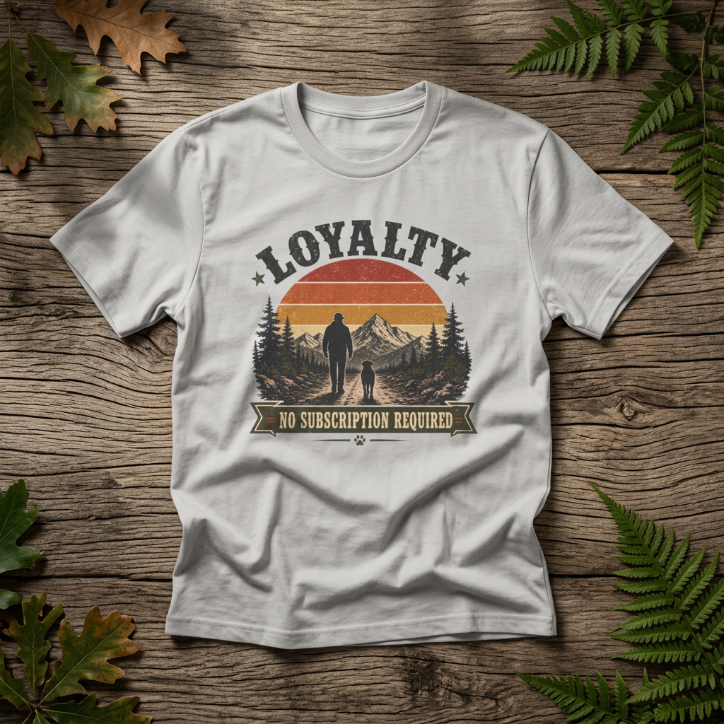"Loyalty: No Subscription Required" - Rebel Trail Gear T-Shirt