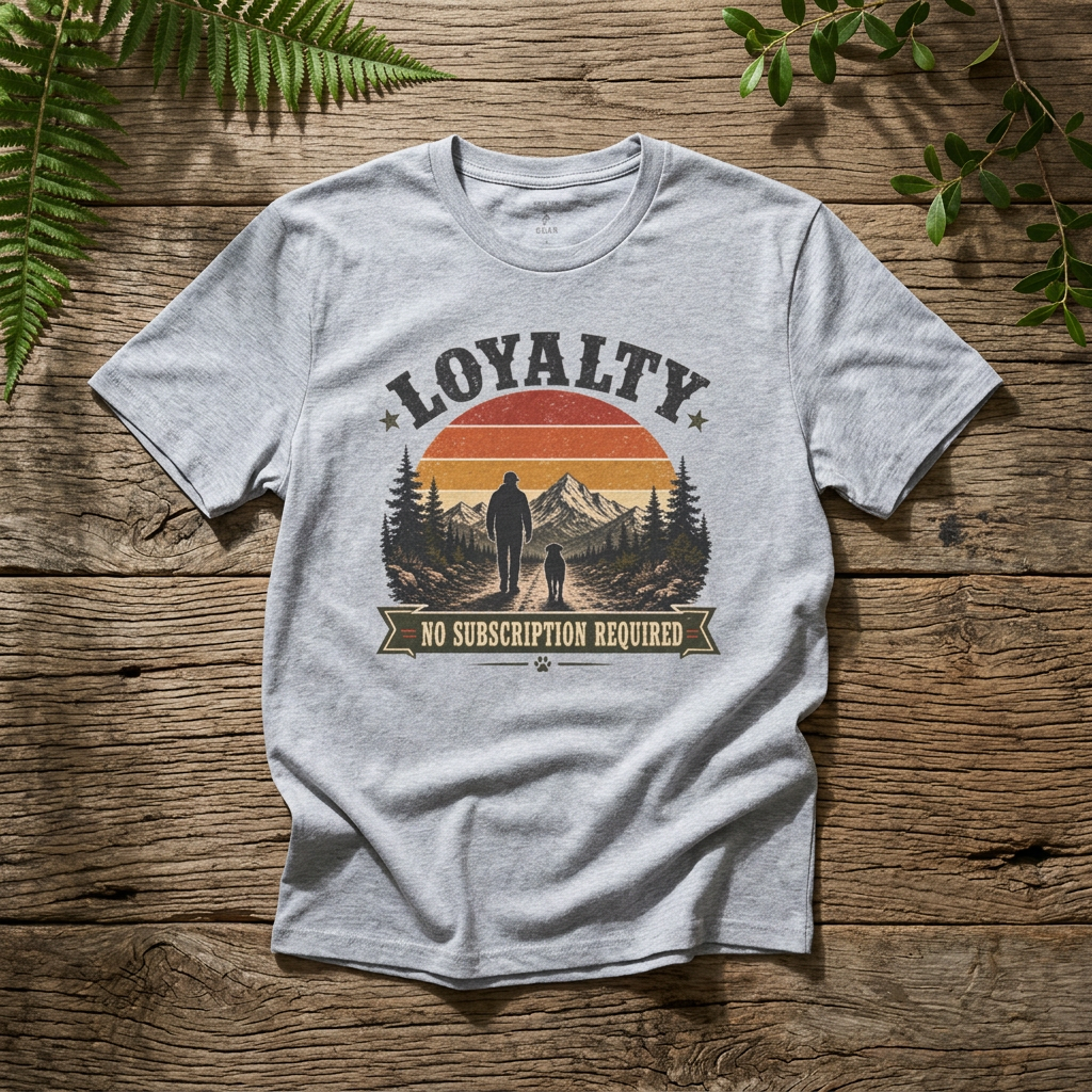 "Loyalty: No Subscription Required" - Rebel Trail Gear T-Shirt