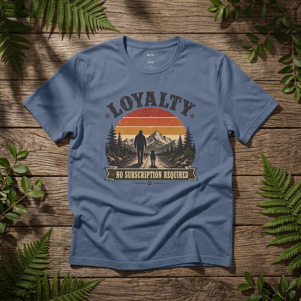 "Loyalty: No Subscription Required" - Rebel Trail Gear T-Shirt
