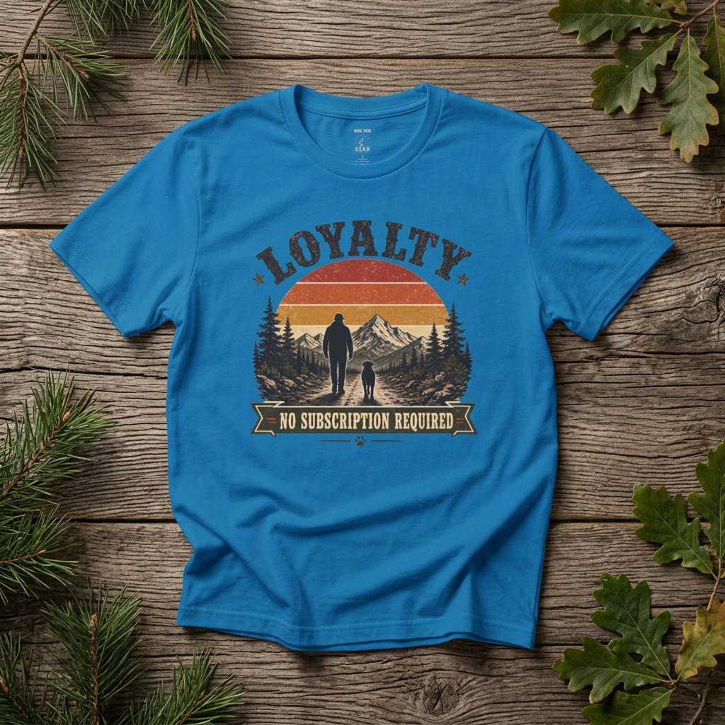 "Loyalty: No Subscription Required" - Rebel Trail Gear T-Shirt