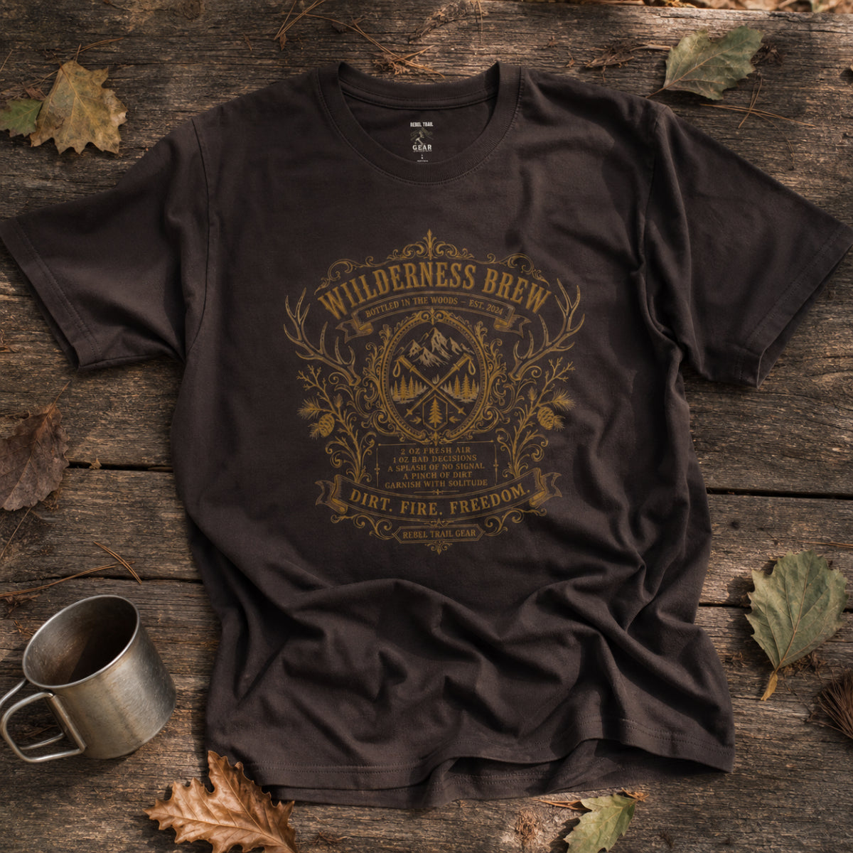 "Wilderness Brew" - Rebel Trail Gear T-Shirt