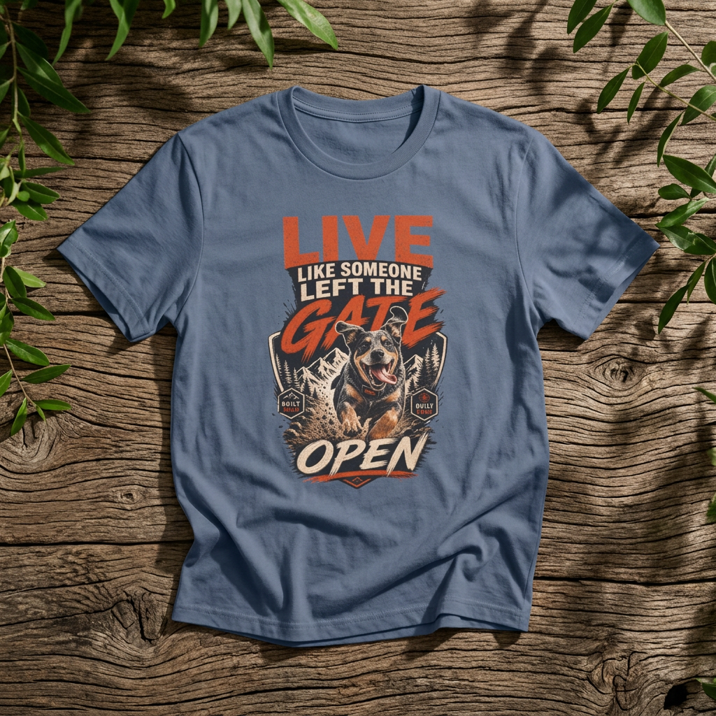 "Live Like Someone Left the Gate Open" - Rebel Trail Gear T-Shirt