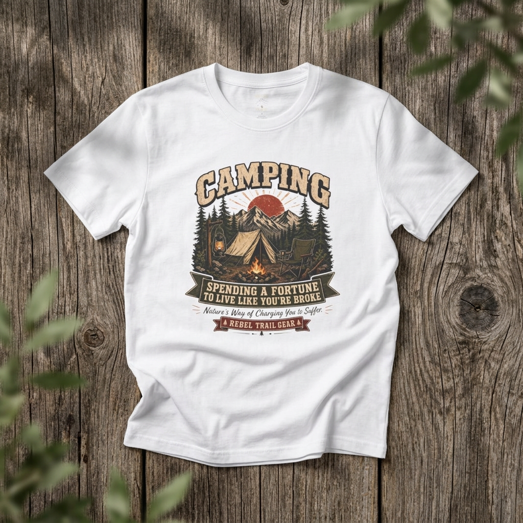 "Camping" - Rebel Trail Gear T-Shirt