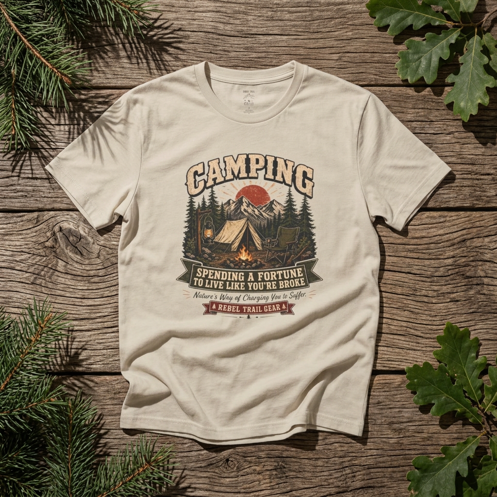 "Camping" - Rebel Trail Gear T-Shirt