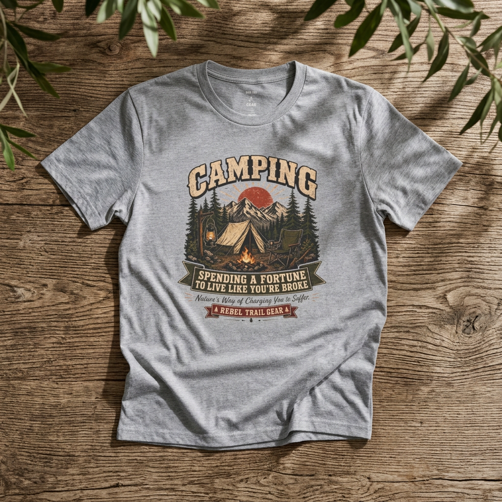 "Camping" - Rebel Trail Gear T-Shirt