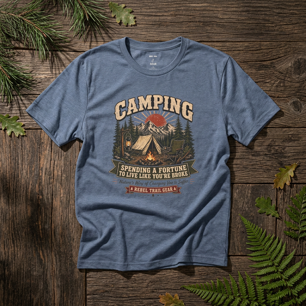 "Camping" - Rebel Trail Gear T-Shirt
