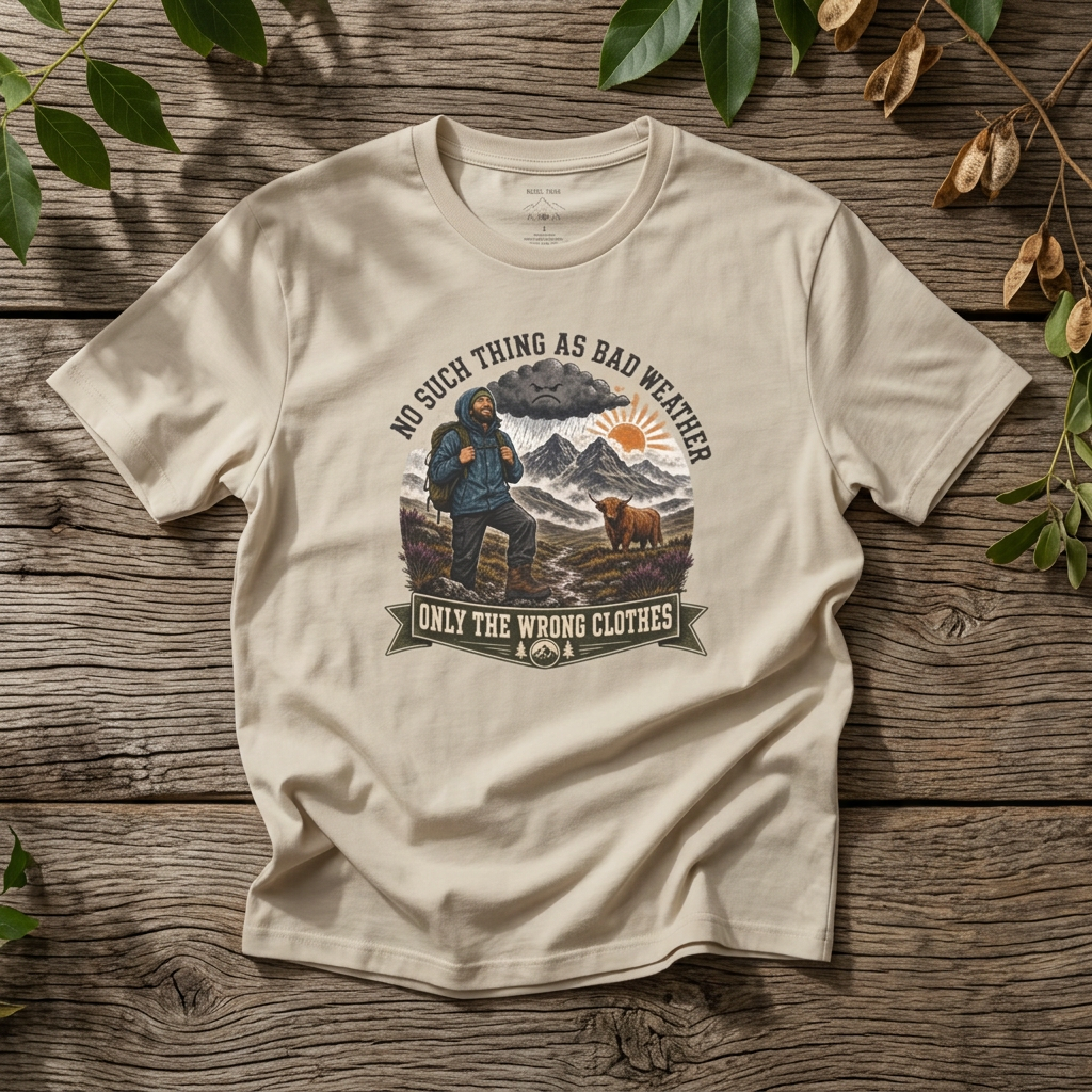 "No Such Thing As Bad Weather, Only The Wrong Clothes" - Rebel Trail Gear T-Shirt