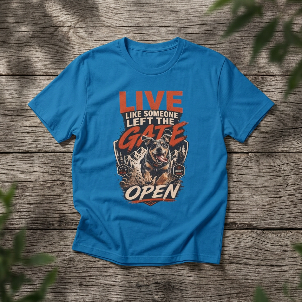 "Live Like Someone Left the Gate Open" - Rebel Trail Gear T-Shirt