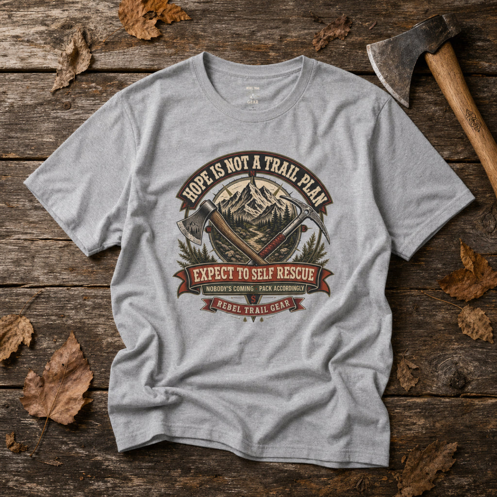 "Hope Is Not a Plan" - Rebel Trail Gear T-Shirt