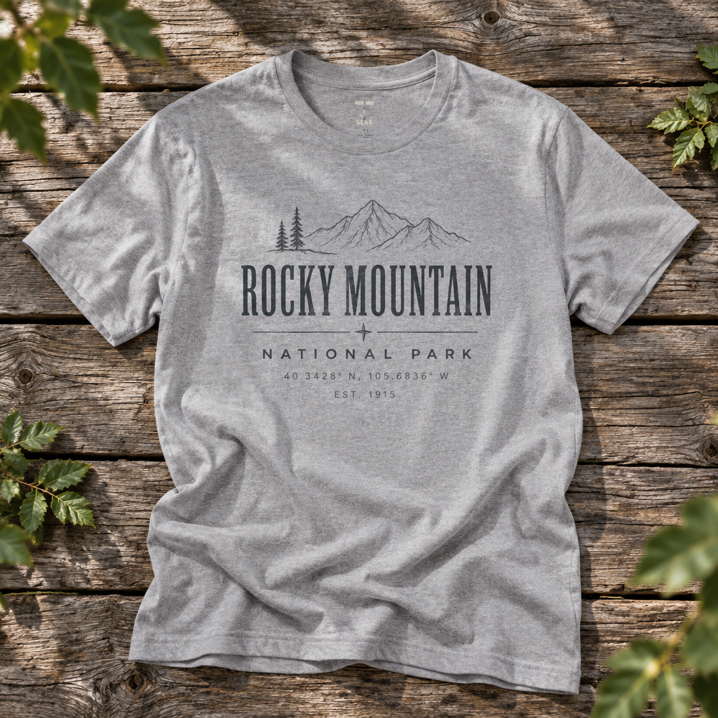 Rocky Mountain National Park - Rebel Trail Gear T-Shirt