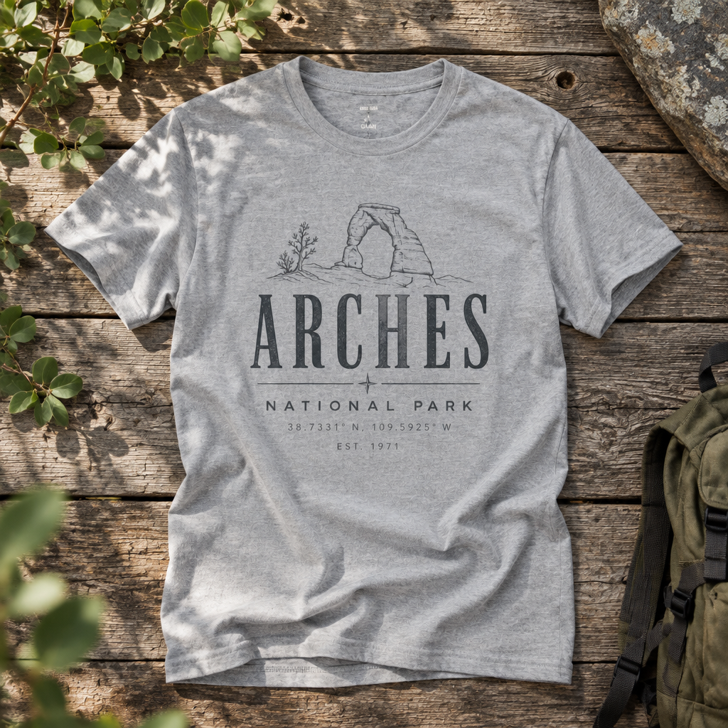 Arches National Park - Rebel Trail Gear T-Shirt