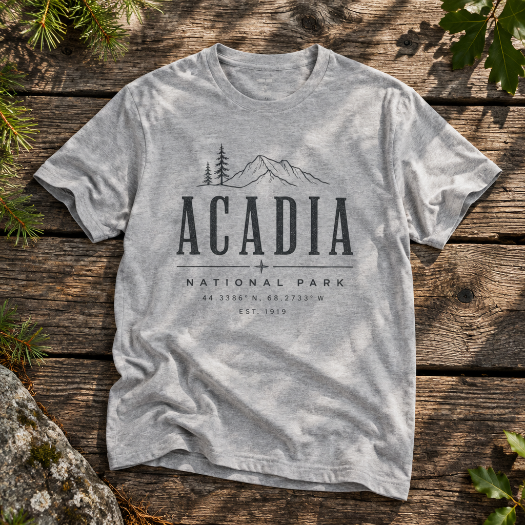 Acadia National Park - Rebel Trail Gear T-Shirt