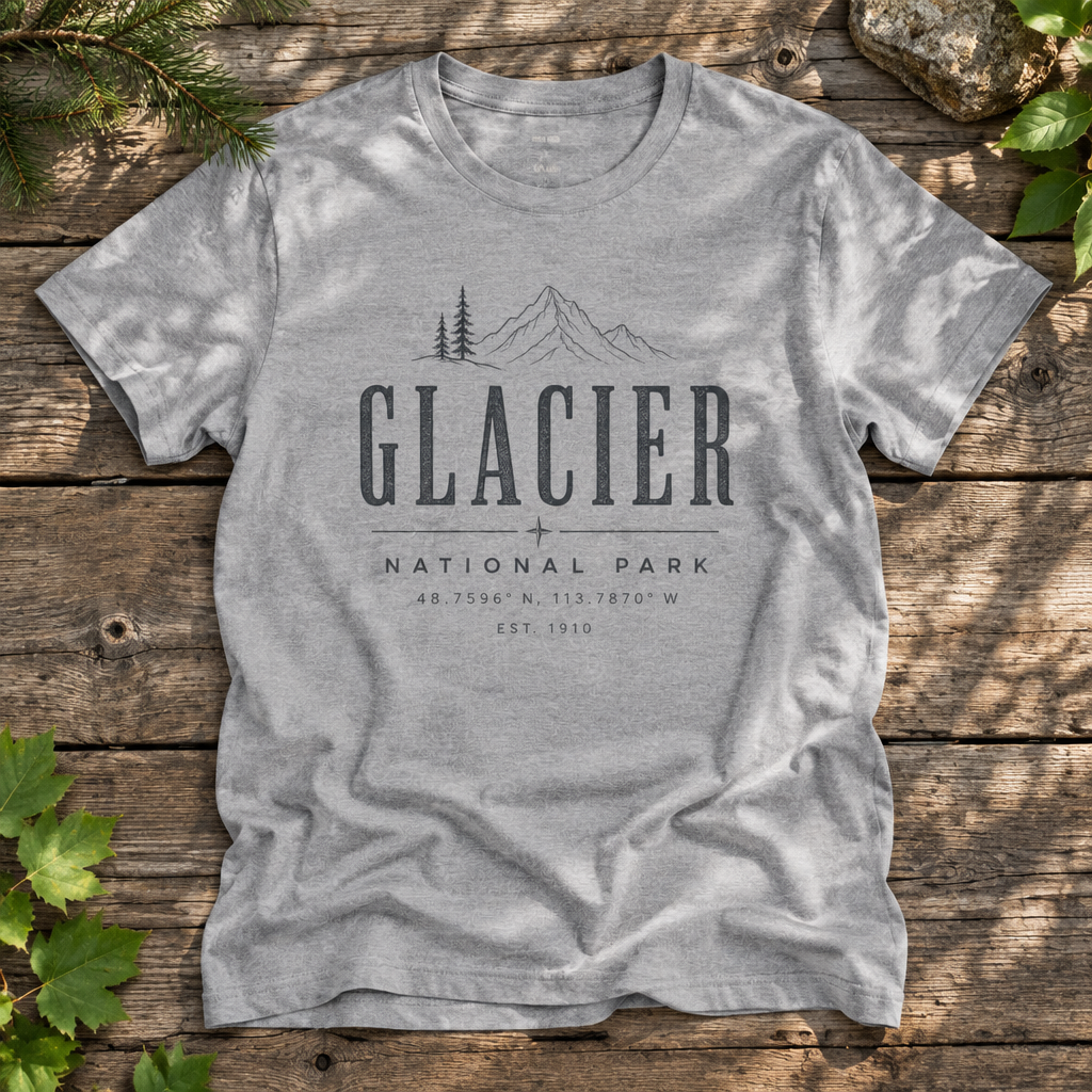 Glacier National Park - Rebel Trail Gear T-Shirt