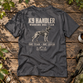 K9 Handler — Working Dog Team, Front & Back Print - RTG Working Line Bite Sport T-Shirt
