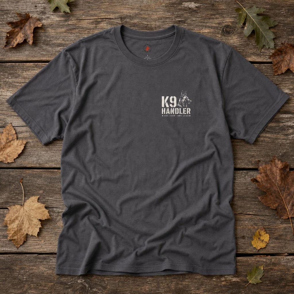 K9 Handler — Working Dog Team, Front & Back Print - RTG Working Line Bite Sport T-Shirt