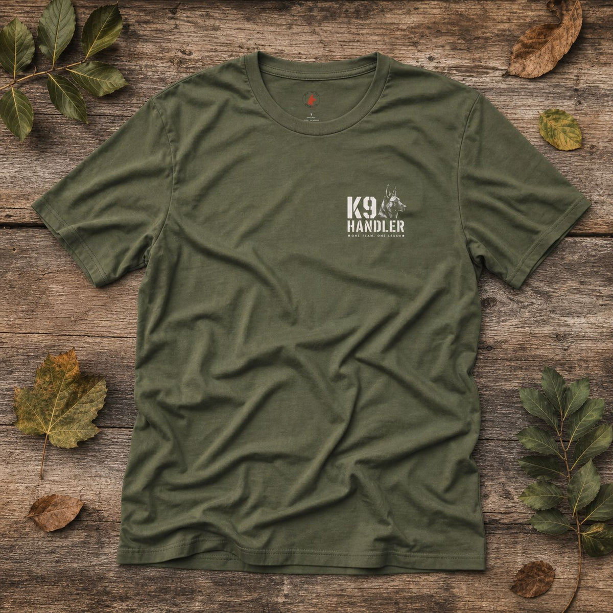 K9 Handler — Working Dog Team, Front & Back Print - RTG Working Line Bite Sport T-Shirt