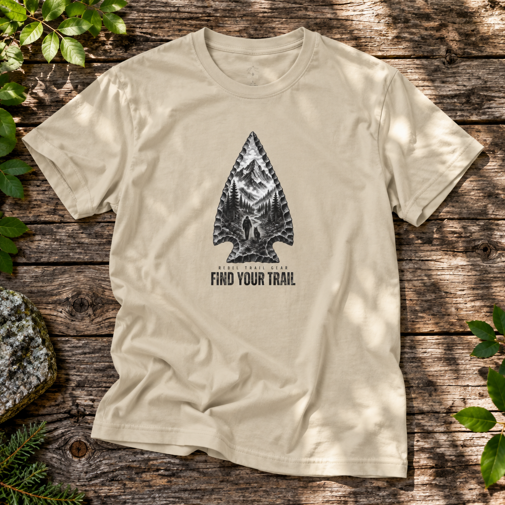 "Find Your Trail" Arrowhead - Rebel Trail Gear T-Shirt