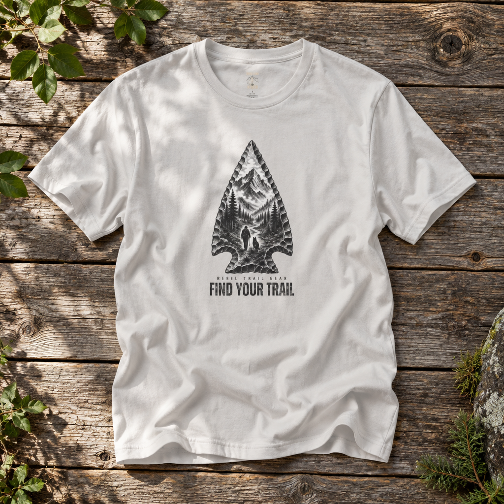 "Find Your Trail" Arrowhead - Rebel Trail Gear T-Shirt