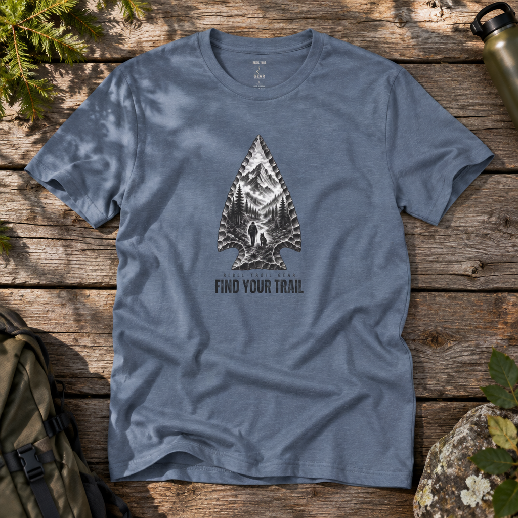 "Find Your Trail" Arrowhead - Rebel Trail Gear T-Shirt