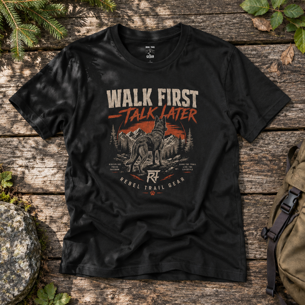 "Walk First Talk Later" - Rebel Trail Gear T-Shirt