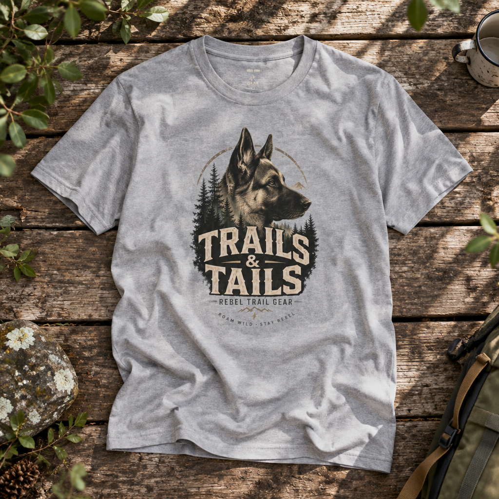 "Trails & Tails" - Rebel Trail Gear T-Shirt