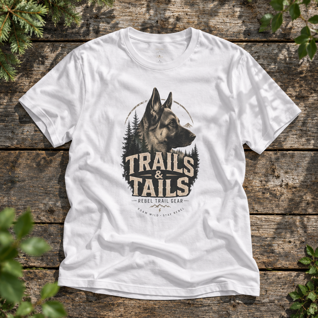 "Trails & Tails" - Rebel Trail Gear T-Shirt