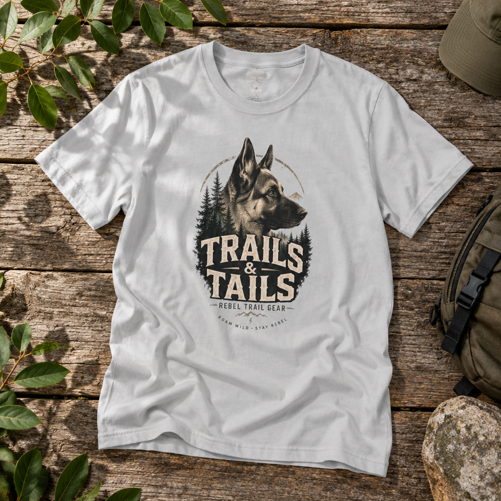 "Trails & Tails" - Rebel Trail Gear T-Shirt