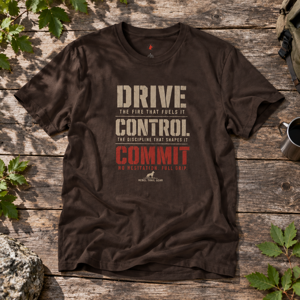 Drive · Control · Commit - RTG Working Line Bite Sport T-Shirt