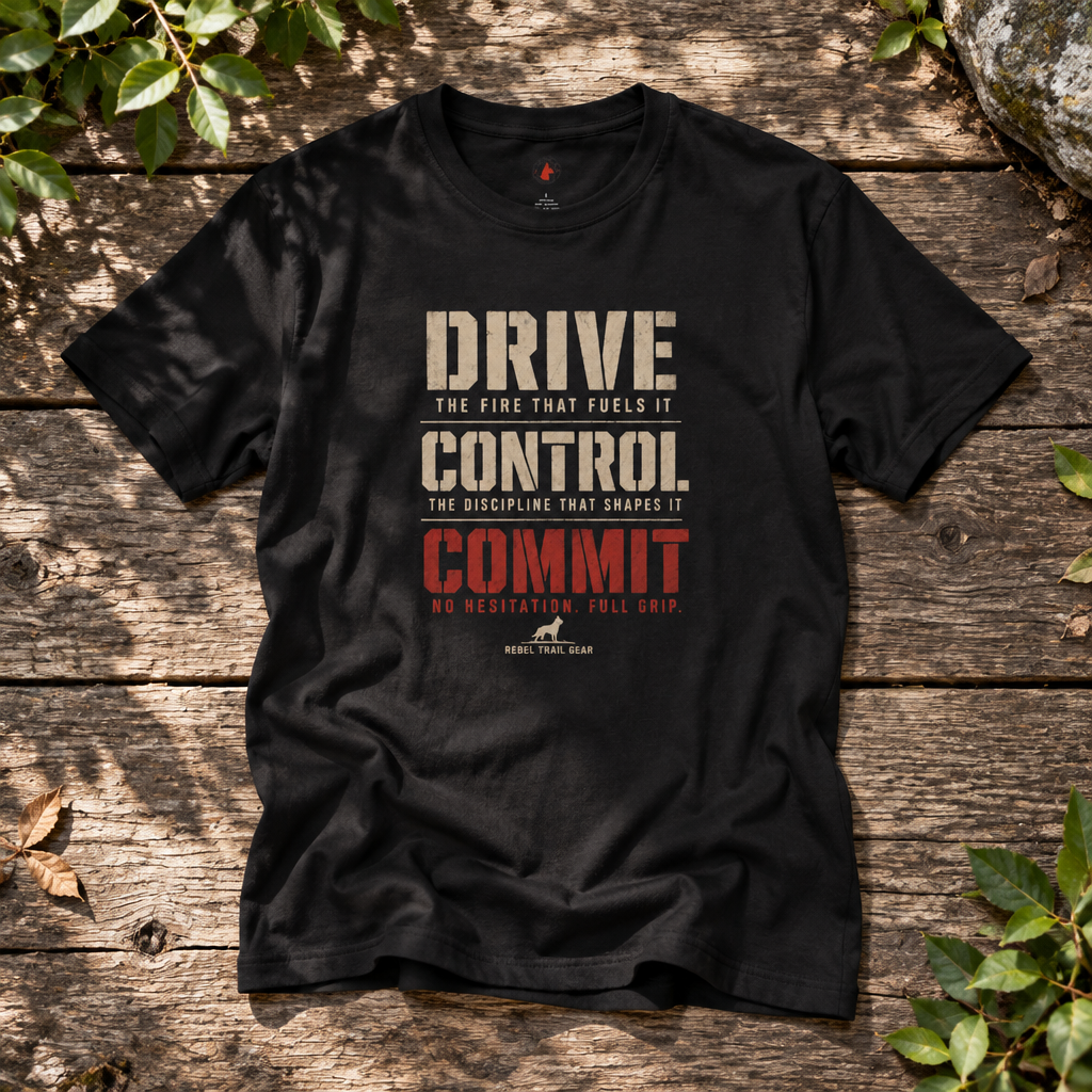 Drive · Control · Commit - RTG Working Line Bite Sport T-Shirt