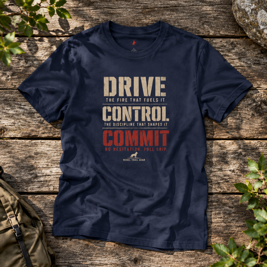 Drive · Control · Commit - RTG Working Line Bite Sport T-Shirt