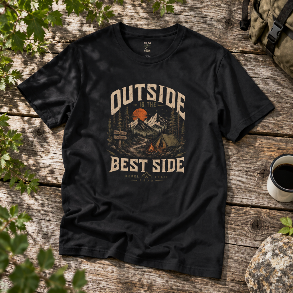 Outside Is the Best Side - Rebel Trail Gear T-Shirt
