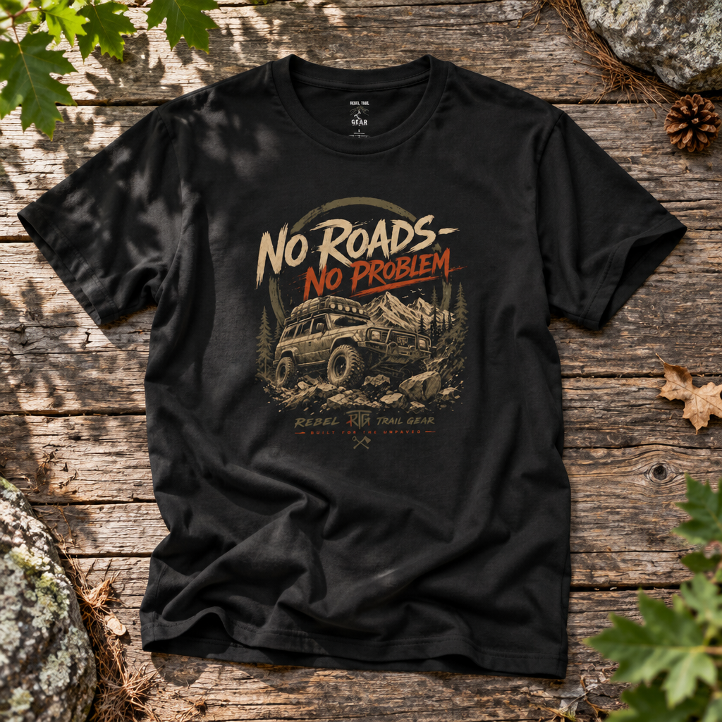 No Roads No Problem - Rebel Trail Gear T-Shirt