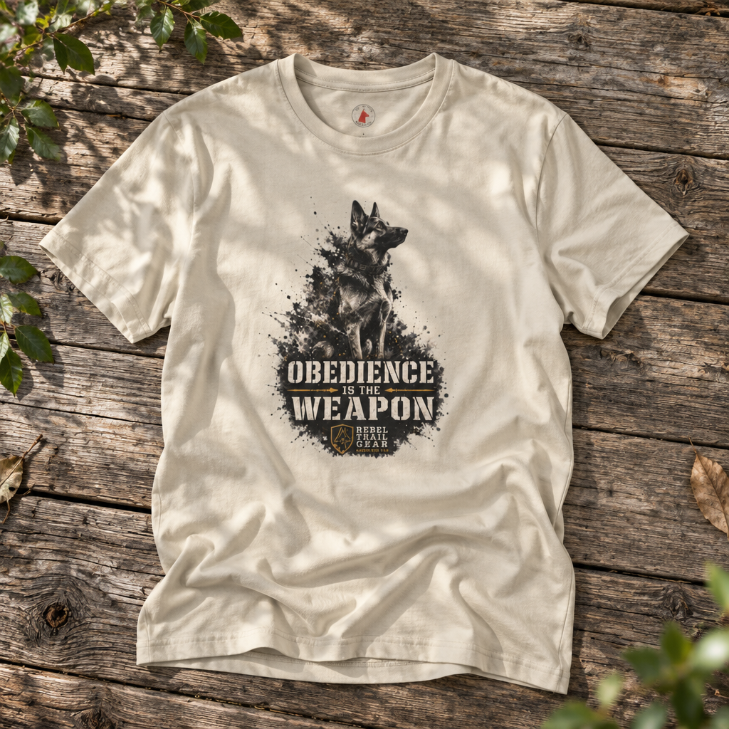 Obedience Is the Weapon — RTG Working Line Bite Sport T-Shirt