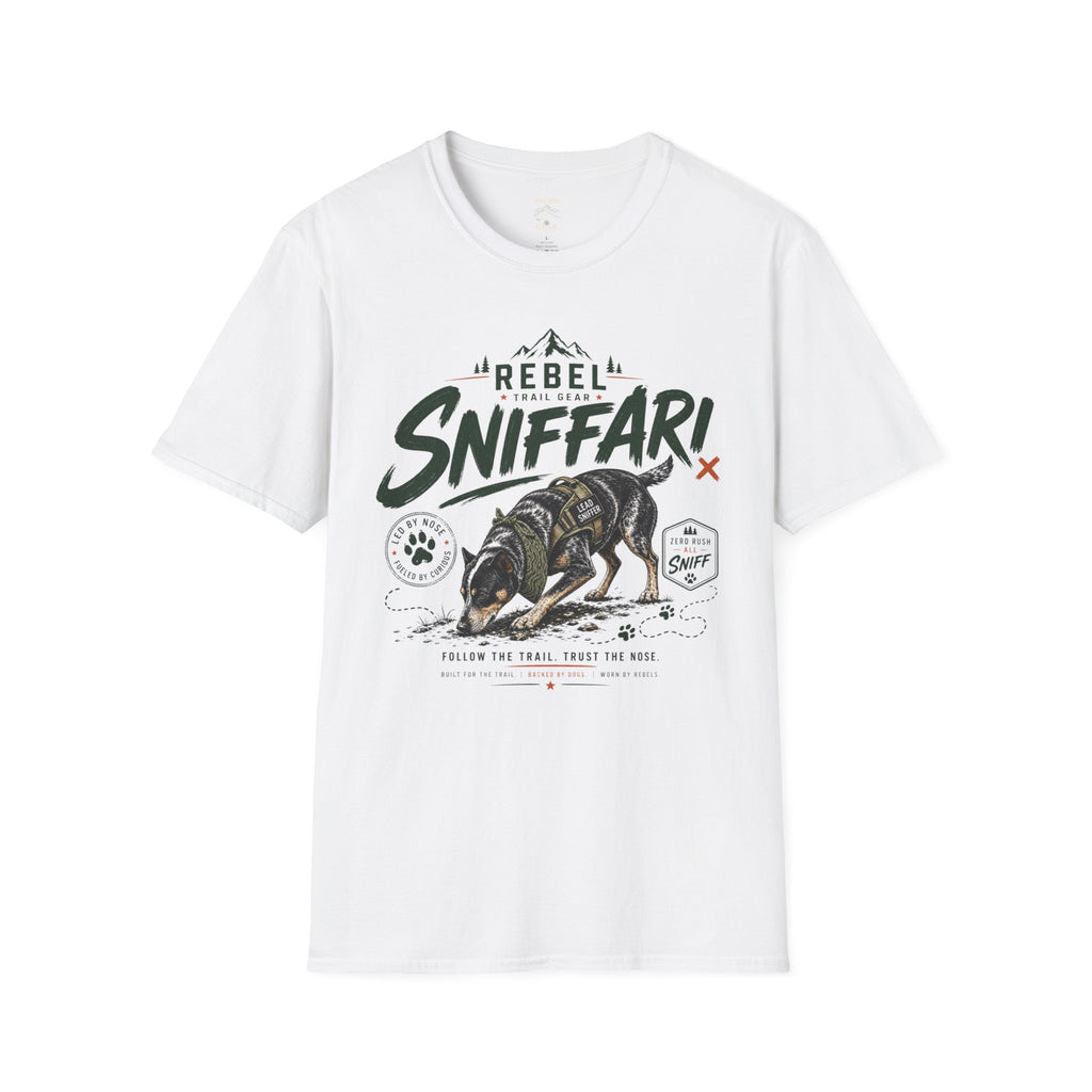 "Sniffari Rebel" — Rebel Trail Gear T-Shirt