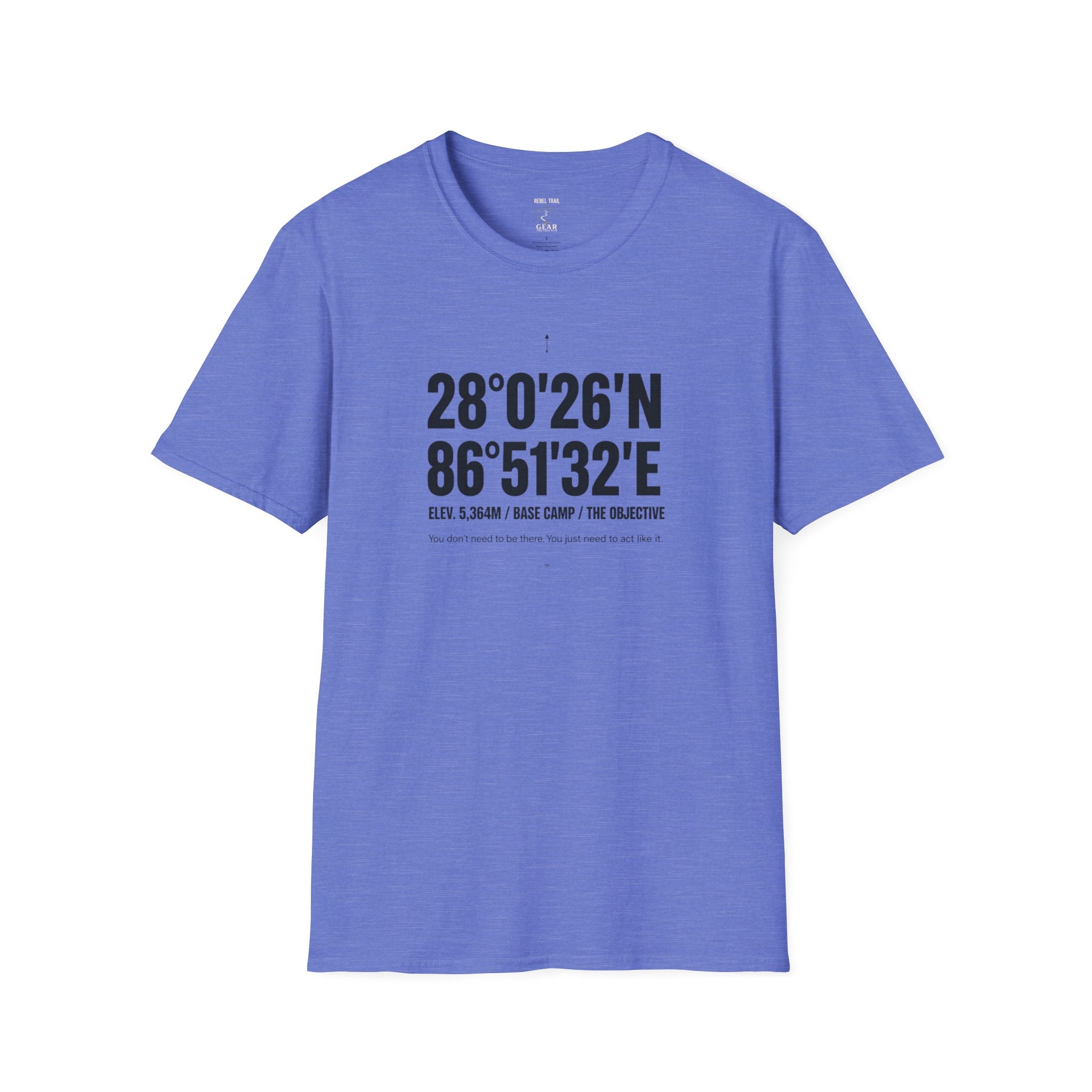 Coordinates T-Shirt — Mountain Base Camp Latitude/Longitude Graphic Tee