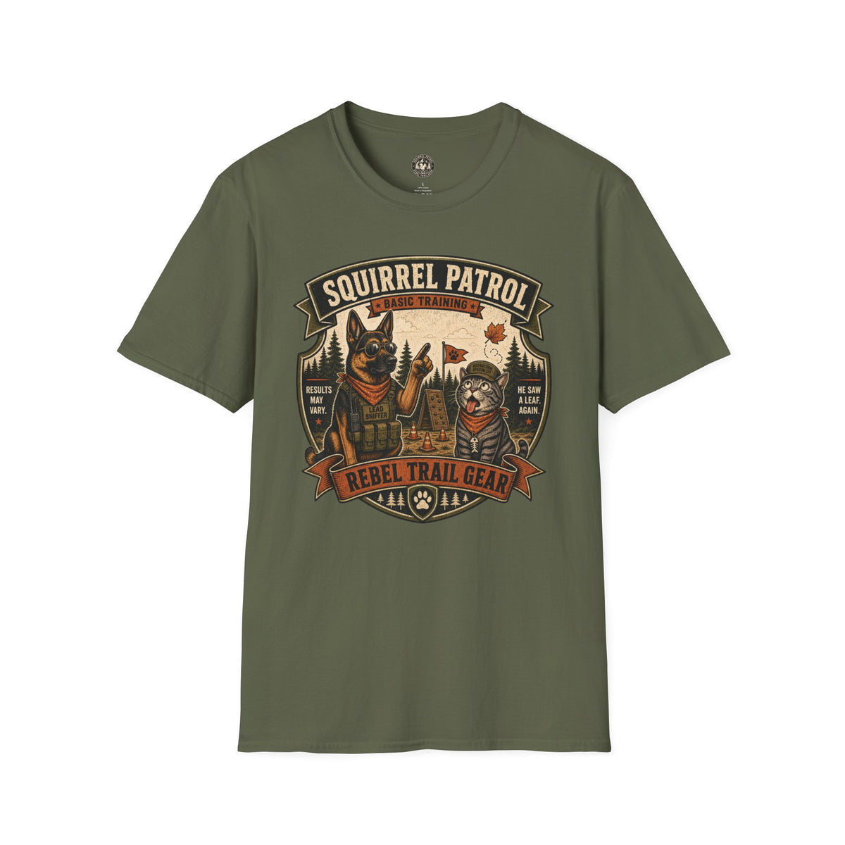 Squirrel Patrol — Basic Training — Rebel Trail Gear T-Shirt