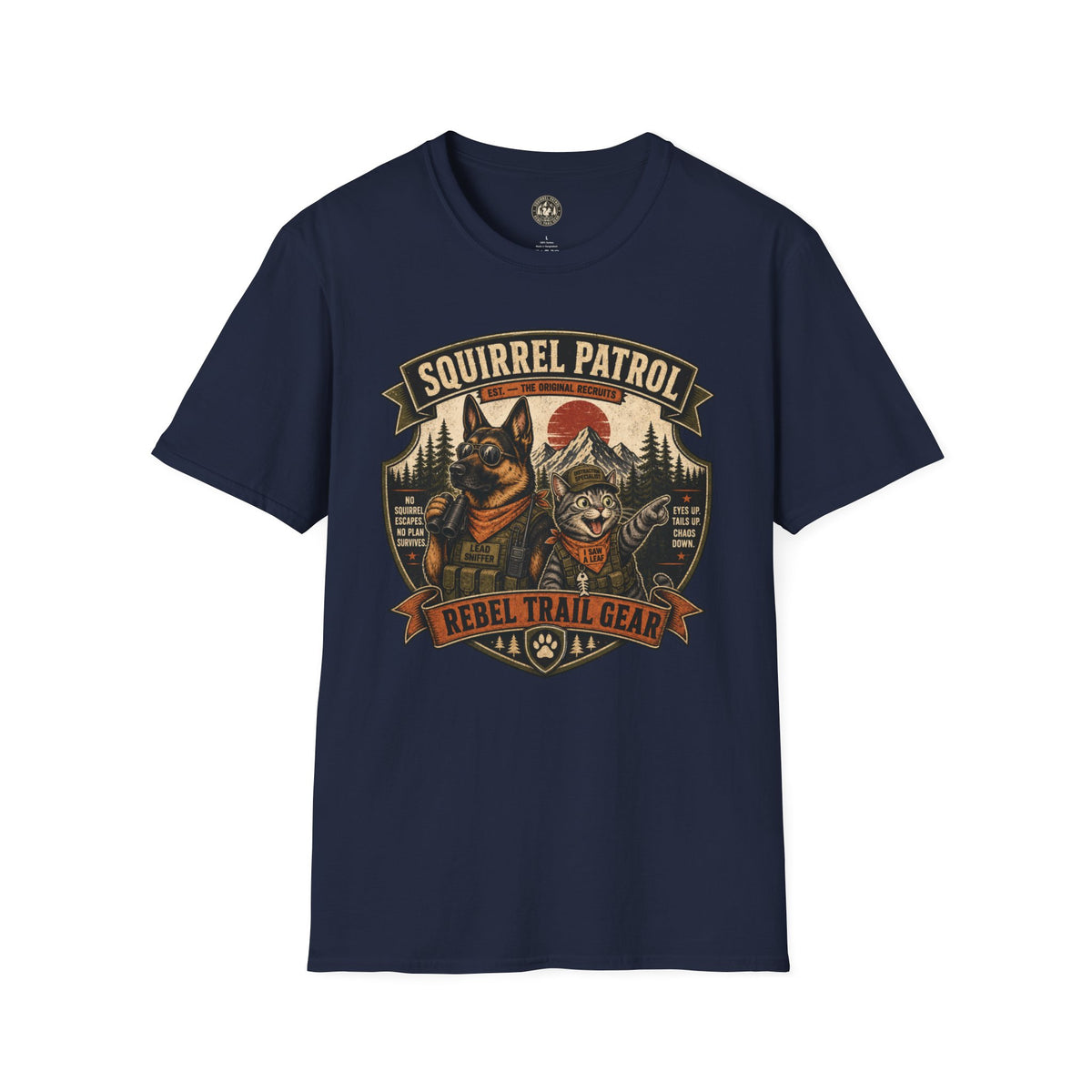 Squirrel Patrol — N.U.T.S. (Neutralization Unit, Tactical Squad) - Rebel Trail Gear T-Shirt