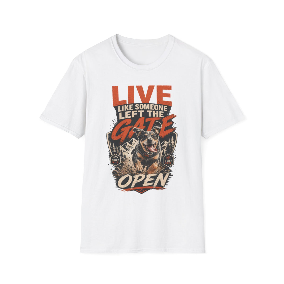 "Live Like Someone Left the Gate Open" - Rebel Trail Gear T-Shirt