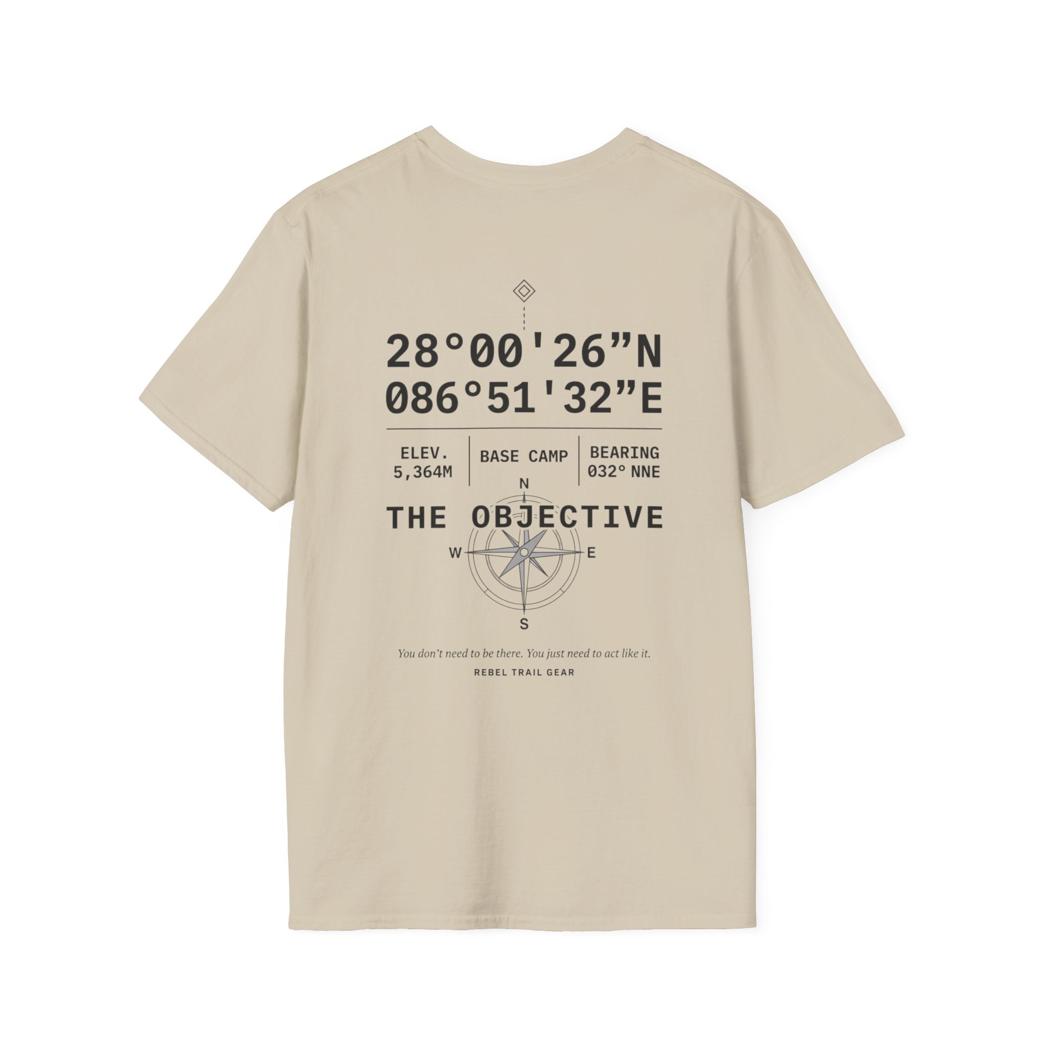 Adventure Arrowhead T‑Shirt — 'Find Your Trail' Minimal Outdoor Graphic