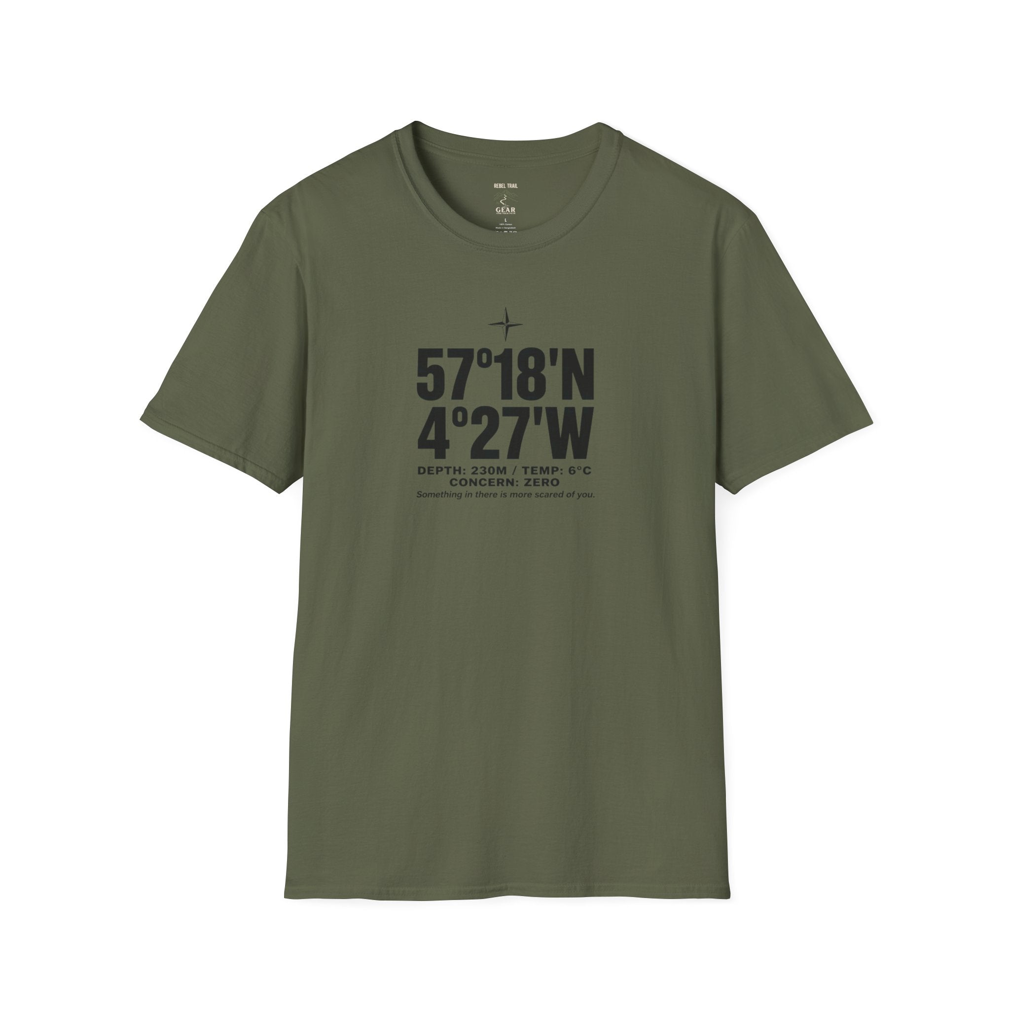 Coordinates T-Shirt — Loch Ness Latitude/Longitude Graphic Tee
