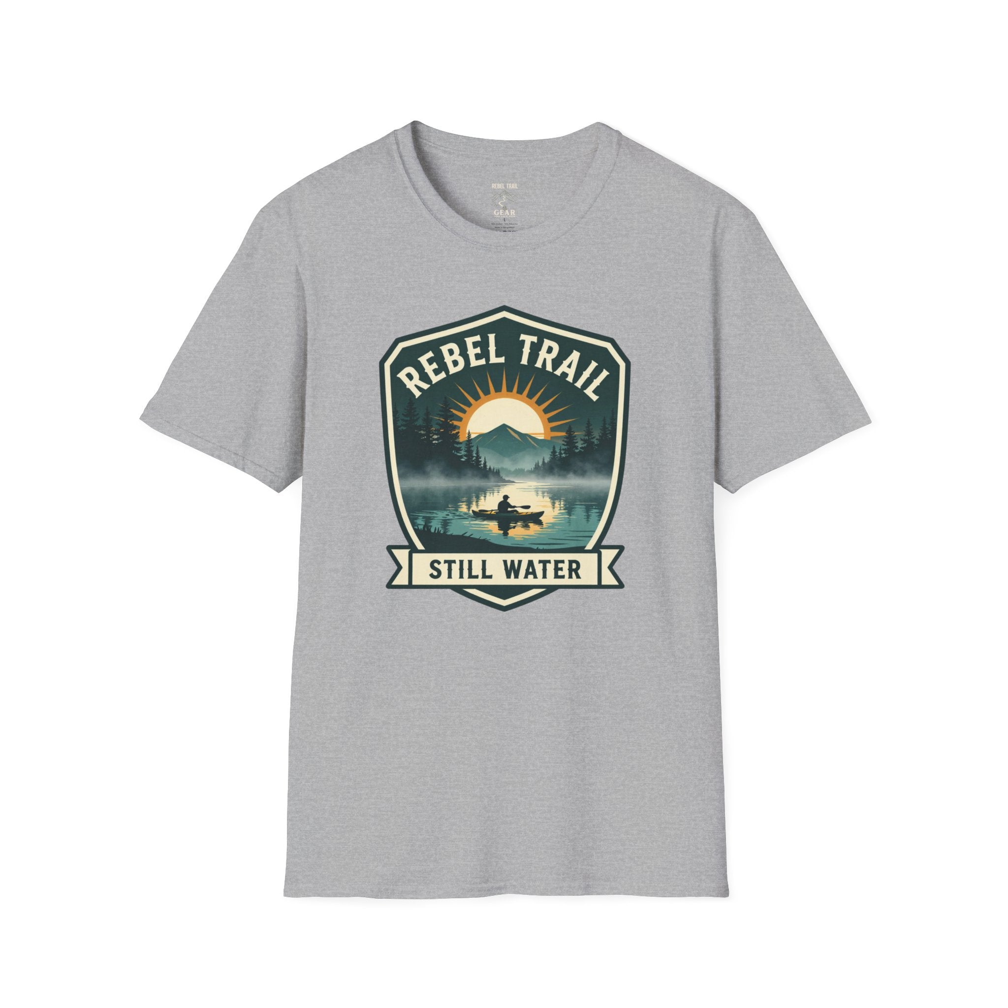 Rebel Trail Still Water T-Shirt — Outdoor Adventure Graphic Tee